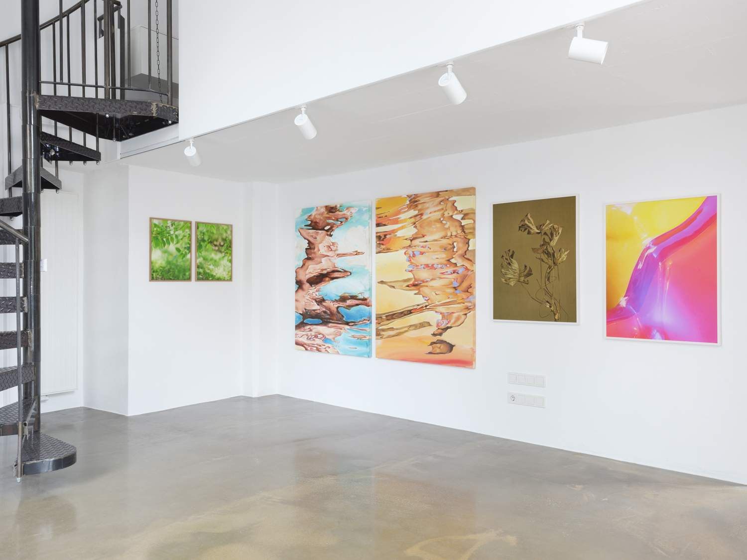 Raumansicht der Ausstellung WEATHER in der Galerie Schnitzler & Lindsberger.